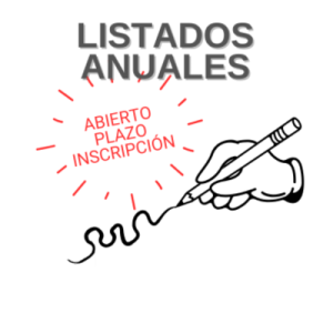 Lee más sobre el artículo LISTADOS ANUALES 2026